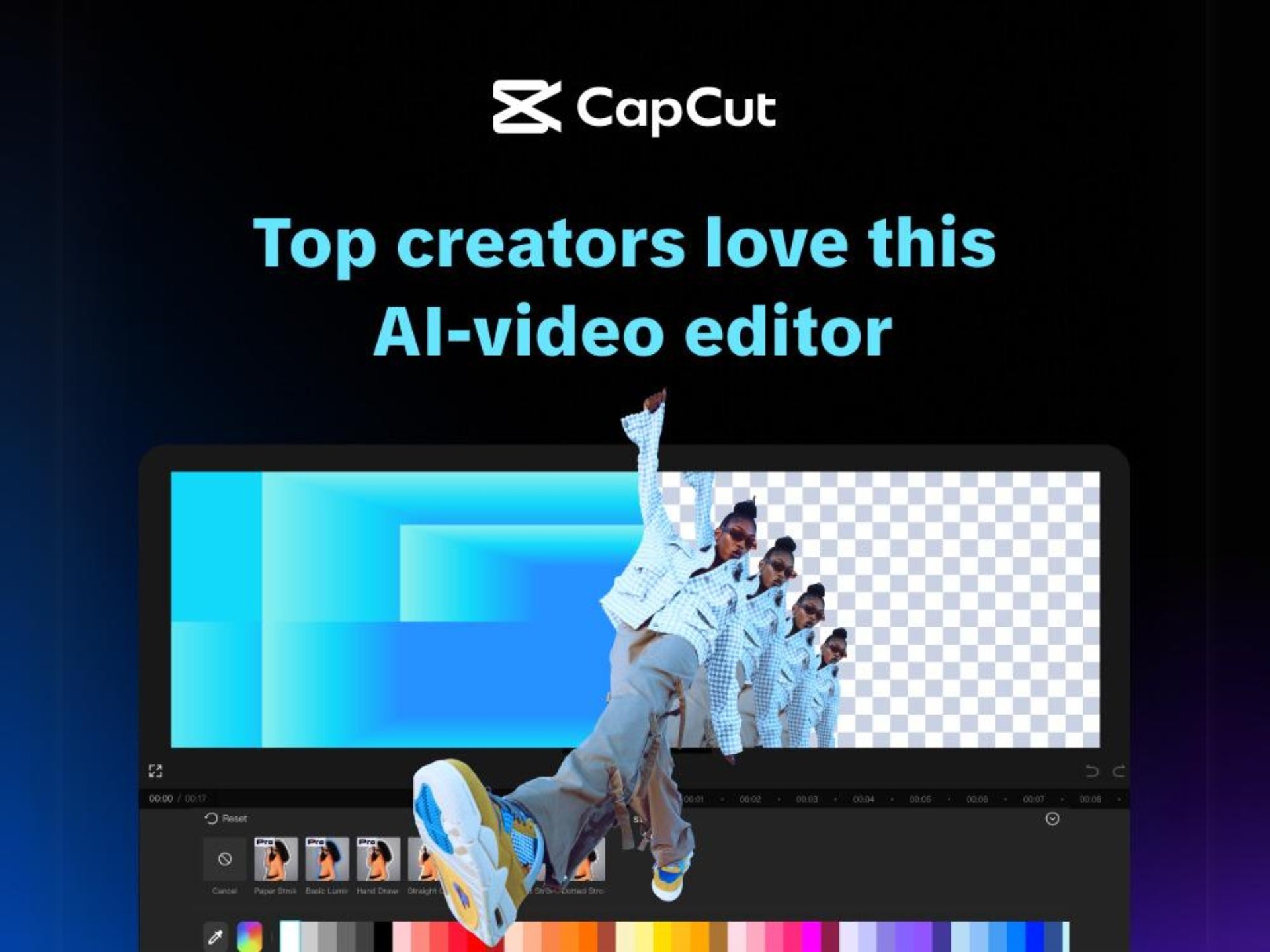 Capcut应用程序的特别优惠和折扣截图