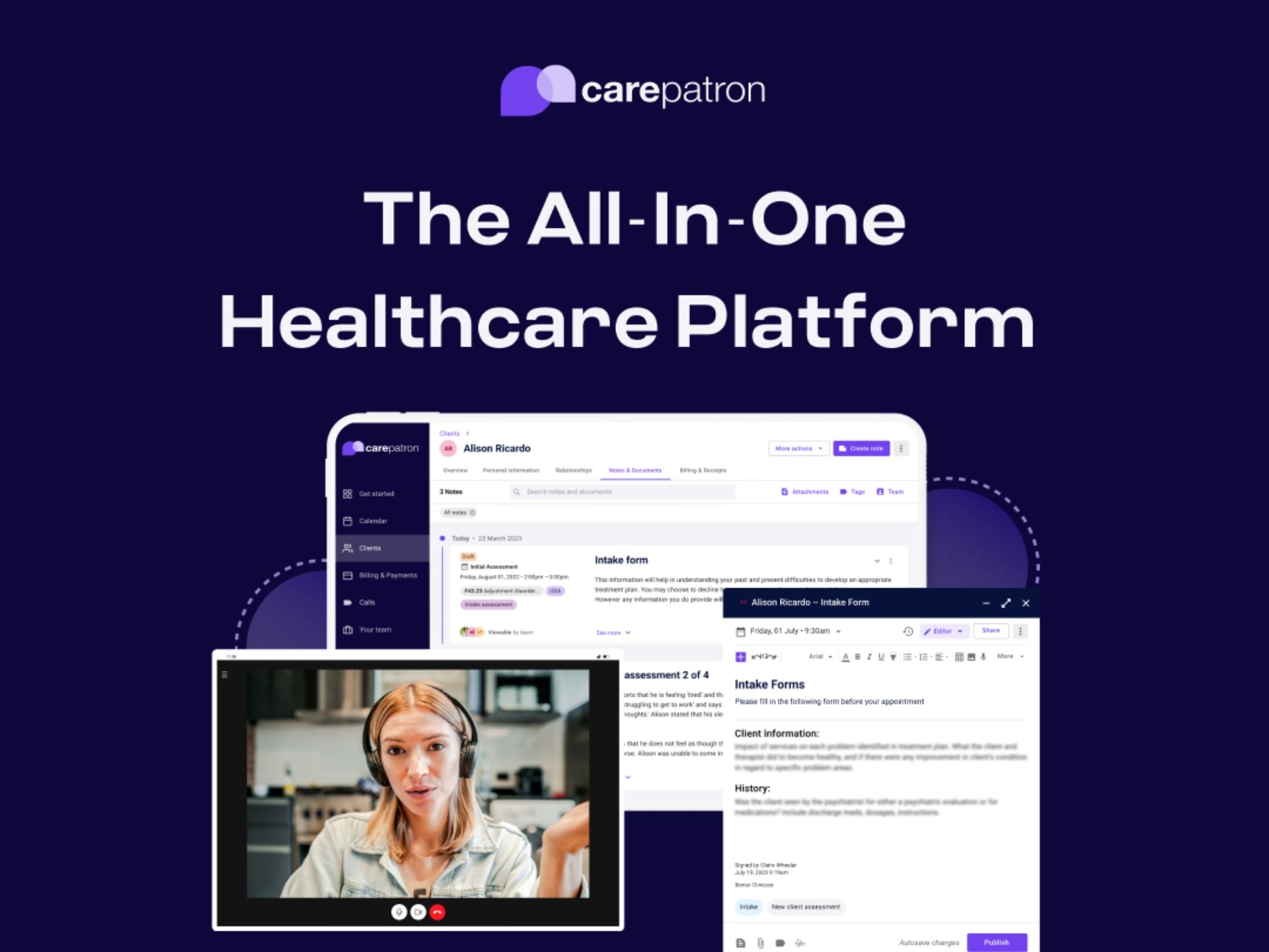 Carepatron折扣/促销活动的宣传海报