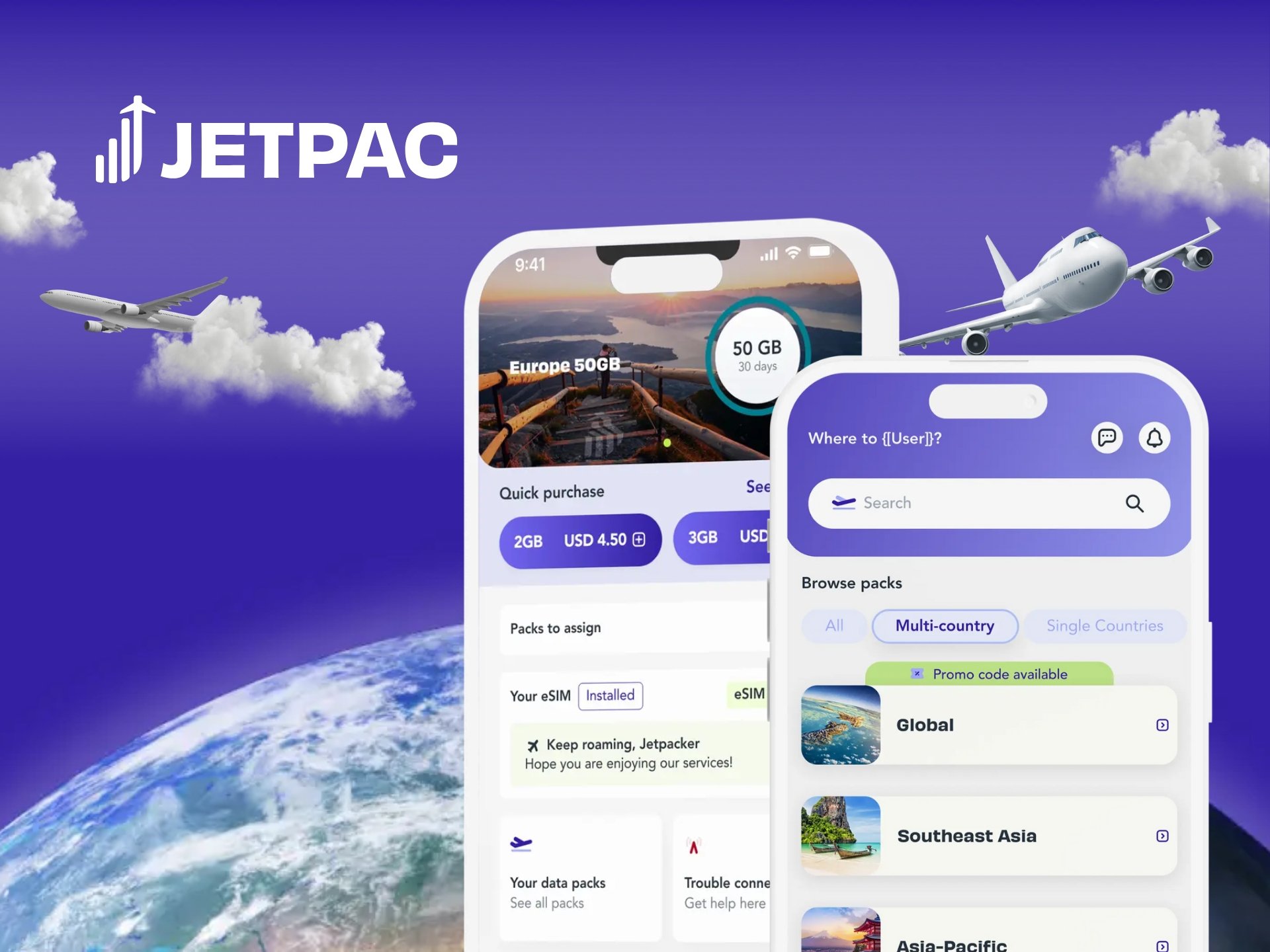 Jetpac Global Esim的特别促销活动图像