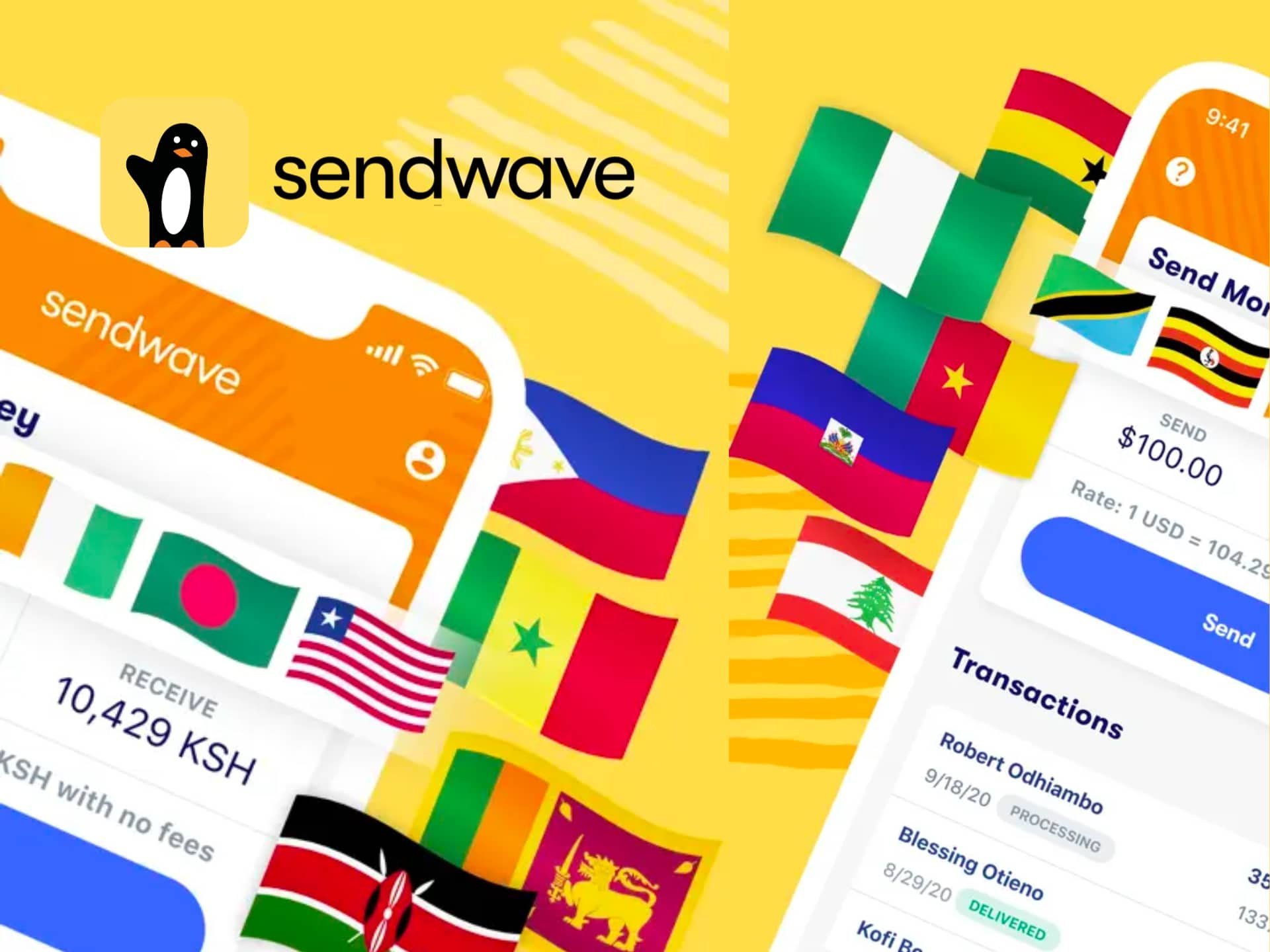 Sendwave独家促销和折扣广告